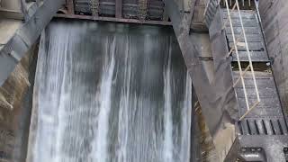 A minimal opening of dam spillway gate at 500mm [upl. by Stichter54]