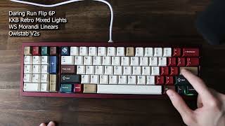 This Keyboard is so Quirky  Daring Run Flip 6P [upl. by Ydnir]