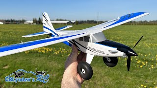 Maiden Flight Review  Eflite UMX Turbo Timber Evolution RC Bush Plane [upl. by Yroc683]