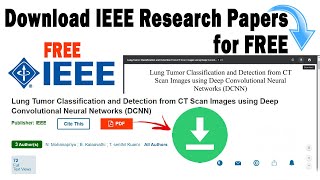 how to download IEEE research papers for free without being a IEEE member [upl. by Eelynnhoj919]