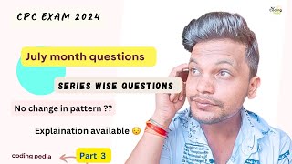 CPC exam 2024 ll July month questions ll Part 3 cpc aapc cpcexam medicalcoding icd cpt [upl. by Ponton26]