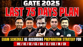 How To Prepare For GATE 2025 in Last 75 Days  GATE 2025 Preparation Strategy For All Branches [upl. by Violeta]