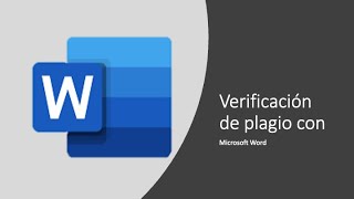 Verificacion de plagio en Microsoft Word [upl. by Hewie]