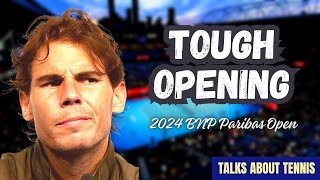 Rafael Nadal will play against Milos Raonic in opening round indian wells 2024 Tennis Lovers [upl. by Aiyot]