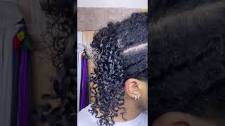 shingling curly hair method [upl. by Roht]