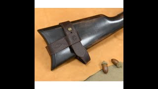 WAYNES DOG Upgraded Leather ShotgunRifle NoDrill Harnessed Buttstock Holder Sling Mount leather [upl. by Rich]