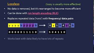 Lossy and Lossless RLE Compression [upl. by Manny]