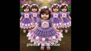 crochet dress new design for girls 2024crochet baby frocks new design2024 [upl. by Aicire]