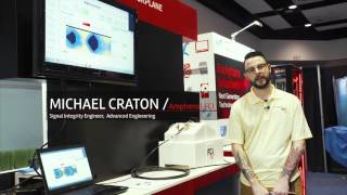 Demo at DesignCon 2016  QSFP Cable Assembly with Texas Instruments [upl. by Nitsug980]