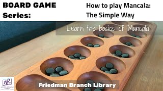 Board Game Series How to Play Mancala w Friedman Branch Library [upl. by Lainahtan951]