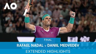 Rafael Nadal v Daniil Medvedev Extended Highlights Final  Australian Open 2022 [upl. by Mayda]