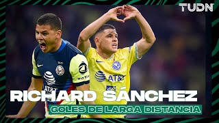 ¡EL AMO DE LOS GOLAZOS 🔥🦅Grandes goles de larga distancia de Richard Sánchez I TUDN [upl. by Henarat]