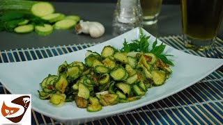 Zucchine alla scapece  contorni veloci e sfiziosi fried zucchini recipe [upl. by Eidnalem200]