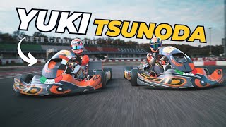 Yuki Tsunoda Karting in Lonato [upl. by Westbrook]