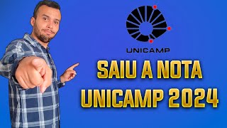 SAIU A NOTA DE CORTE UNICAMP 2024 [upl. by Slavic]