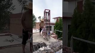 Breaking process of concrete floor slab [upl. by Lucita]