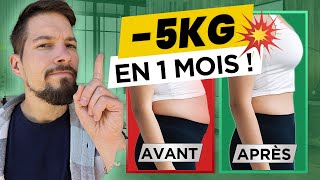 PERDRE 5 KILOS EN 1 MOIS💥 MÉTHODE COMPLÈTE [upl. by Egnalos]