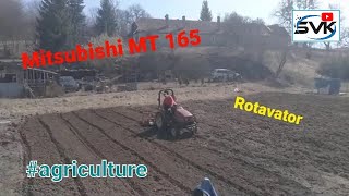 𝗠𝗜𝗧𝗦𝗨𝗕𝗜𝗦𝗛𝗜 MT 165 Rotavator  Фрезировка tractor agriculture [upl. by Fasa696]