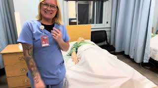 CNA Skill ROM Of One Knee and Ankle Credentia [upl. by Lilithe]