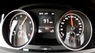 Volkswagen Golf 7 VII DSG 12 TSI 105bhp acceleration 0  100 kmh 2013 [upl. by Reisinger66]