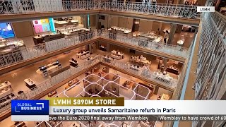 LVMH reopens iconic La Samaritaine store in Paris after 16 years closed and a 890m refurb [upl. by Yvehc]