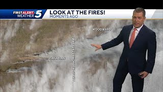 People throughout state see smoke in sky from large wildfire in northwestern Oklahoma [upl. by Audras971]