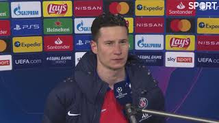 Bayern 23 PSG  Julian Draxler reacts [upl. by Easlehc]