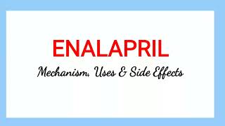 Enalapril  Mechanism Uses amp Side Effects [upl. by Iphlgenia]