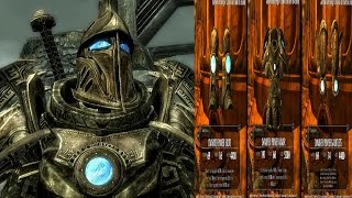 Skyrim Dawnguard DLC  AETHERIUM FORGE Crafting Location CROWN SHIELD STAFF [upl. by Laicram651]