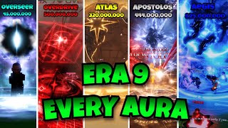 Sols RNG┃EVERY New Aura「ERA 9 🌌」 [upl. by Yllier]