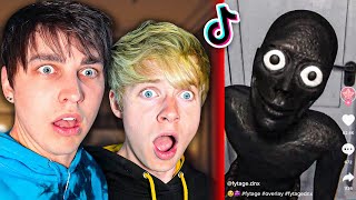 The Worlds SCARIEST TikToks  Sam and Colby React [upl. by Ivz285]