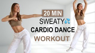 20 MIN SWEATY CARDIO DANCE Workout  All Standing  High Intensity  All Levels  Full Body Fat Burn [upl. by Samanthia842]