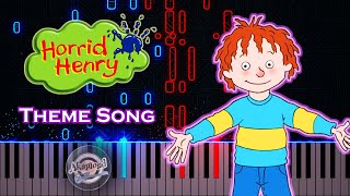 Horrid Henry Theme Piano Cover and Tutorial [upl. by Assirac]