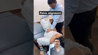 Pelvic alignment chiropractic treatment chiropractor doctor beutifull shortfeed ytshortsfeed [upl. by Ainahs990]