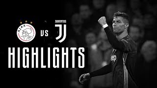 HIGHLIGHTS Ajax vs Juventus  11  Ronaldo header earns draw in Amsterdam [upl. by Merideth]