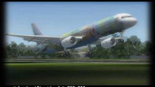 Fs2004  Cebu Pacific Air B757236  City of Manila   Takeoff at Davao RPMD [upl. by Nerehs]