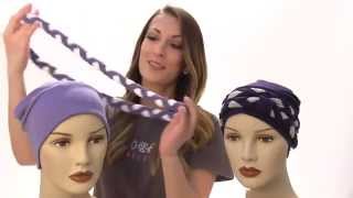 Hats for Cancer Patients Double Braid Turban  Multiple Looks in on Chemo Hat [upl. by Nuahs]