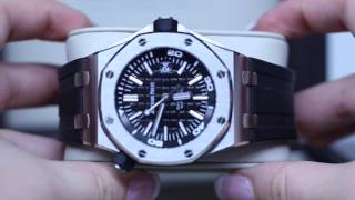 Audemars Piguet Prestige Sports Collection Royal Oak Offshore Diver Watch 15703 [upl. by Atinnor959]