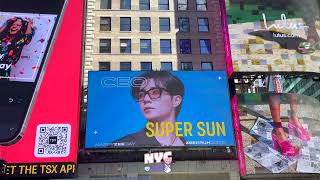 Zee Pruk ซี พฤกษ์  SUPER SUN NY Times Square billboard ads 20240910 [upl. by Negem]