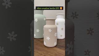 DIY Mini creative bottle🥰 diy craft shorts vlog fyp shortsfeed trending [upl. by Eversole]