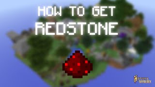 Hypixel Skyblock Stranded How To Get Redstone [upl. by Alikam]