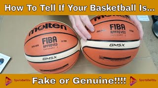 How To tell If Your Basketball Is Fake or Genuine  Molten GM5X FIBA Basketball [upl. by Bax]