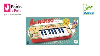 Synthétiseur Animambo  piano Djeco  lapouleapoisfr [upl. by Dukie438]