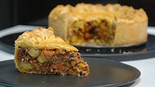 Classic Mince Beef and Oven Roasted Potato Pie [upl. by Shel282]