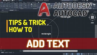 AutoCAD How To Add Text [upl. by Palestine417]