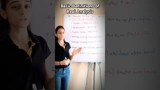 Basics of Real Analysis bsc maths📝shorts ytshortsvideo maths realanalysis [upl. by Parker783]