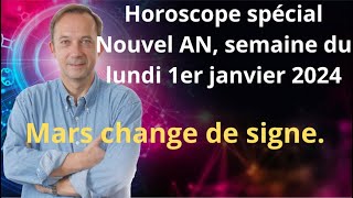 Astrologie horoscope semaine du lundi 1er janvier 2024 [upl. by Shir]