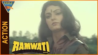 Ramwati Hindi Movie  Upasana Singh Best Fight Scene  Eagle Hindi Movies [upl. by Htederem170]