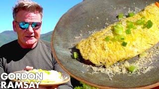 I Make a Great Smoky Mountain Cheesy Crayfish Omelette  Gordon Ramsay [upl. by Carrie851]