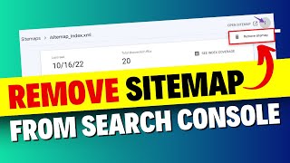 How To Delete Sitemap From Google Search Console StepbyStep Tutorial [upl. by Adnarahs]